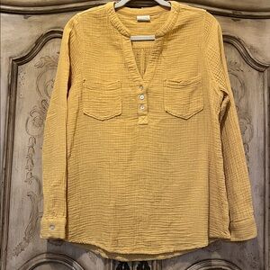 Anthropologie Mote L Cotton Blouse